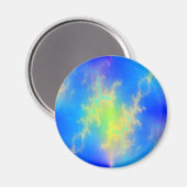 ブルースカイ&ゴールデンイエロー稲妻ボルト マグネット (正面/裏面)