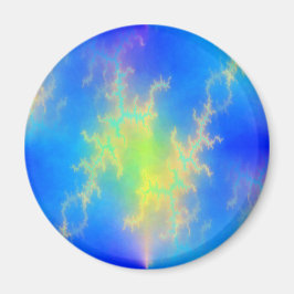 ブルースカイ&ゴールデンイエロー稲妻ボルト マグネット