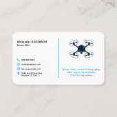 ブルースカイ – ドローンパイロット 名刺 (裏面)