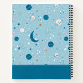 ブルースカイ&宇宙パターン ノートブック (裏面)