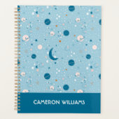 ブルースカイ&宇宙パターン プランナー手帳 (正面)