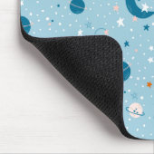 ブルースカイ&宇宙パターン マウスパッド (コーナー)