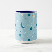 ブルースカイ&宇宙パターン マグカップ (中央)
