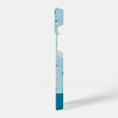 ブルースカイ&宇宙パターン iPhoneケース (左側面)