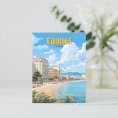 ブルースカイinカンヌフランスヴィンテージトラベル ポストカード (スタンド正面)