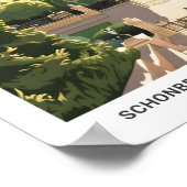 ブルースカイinシェーンブルンパレスウィーンオーストリア ポスター (角)