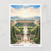 ブルースカイinシェーンブルンパレスウィーンオーストリア ポストカード (正面)