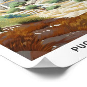 ブルースカイinプリアItaly Vintage Travel ポスター (角)