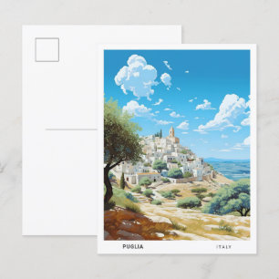 ブルースカイinプリアItaly Vintage Travel ポストカード