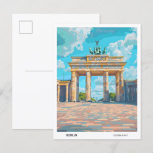 ブルースカイinベルリンGermany Vintage Travel ポストカード