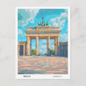 ブルースカイinベルリンGermany Vintage Travel ポストカード (正面)