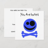 ブルースカルとクロスボーン。 招待状 (正面/裏面)