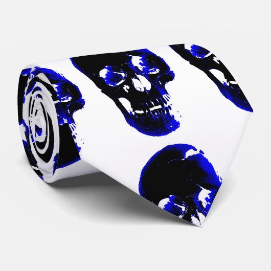 ブルースカルアポップ・アートのートファンタジーネックウェア ネクタイ (ロール)