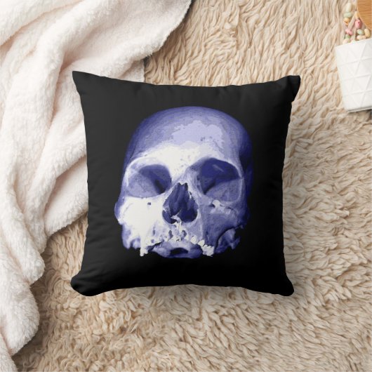 ブルースカル クッション (ブランケット)