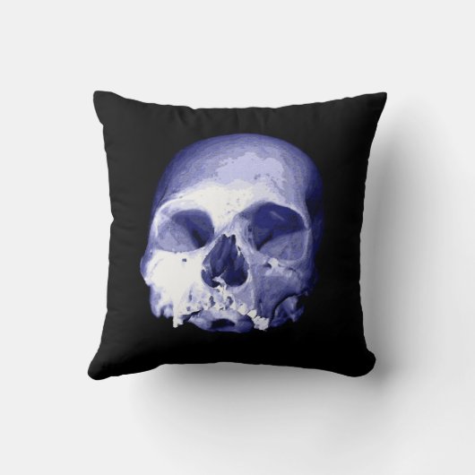 ブルースカル クッション (裏面)