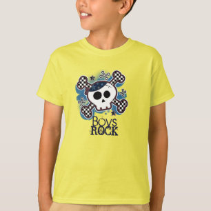 ブルースカル・パンク・ロッカー・ロック・ボーイズ・カスタム Tシャツ
