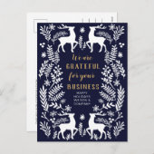 ブルースカンジナビア北欧の冬トナカイ事業 シーズンポストカード (正面/裏面)