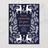 ブルースカンジナビア北欧の冬トナカイ事業 シーズンポストカード (正面)