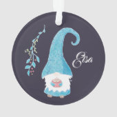 ブルースカンジナビア格言ホットココアを飲む オーナメント (裏面)