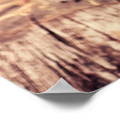 ブルースカーフ付き可愛いパグドッグポートレート ポスター (角)