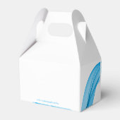 ブルースカーフ誕生日または結婚式の引き出物ボックス フェイバーボックス (裏面サイド)