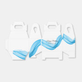 ブルースカーフ誕生日または結婚式の引き出物ボックス フェイバーボックス (折り畳みなし)