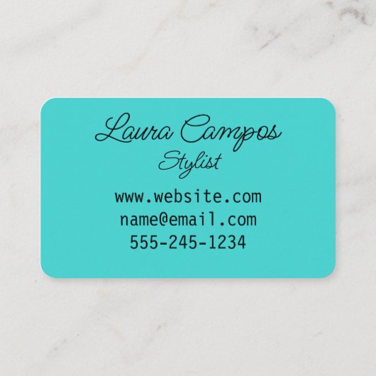 ブルースガーリータイリスト音楽テープカセット1980s 名刺 (裏面)