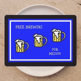 ブルースキーでブルームメンズブルー 招待状