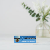 ブルースキーズ飛行機空港ルート空港タクシー スキニー名刺 (スタンド正面)