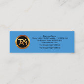 ブルースキーズ飛行機空港ルート空港タクシー スキニー名刺 (裏面)