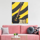 ブルースギターの漫画 キャンバスプリント (インサイチュ (リビング))
