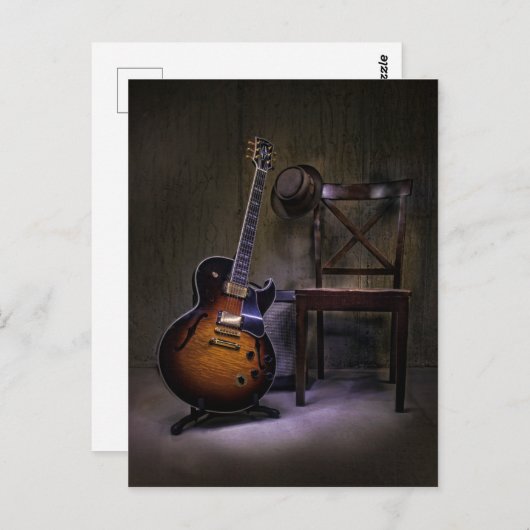 ブルースギターは2を取る ポストカード (正面/裏面)