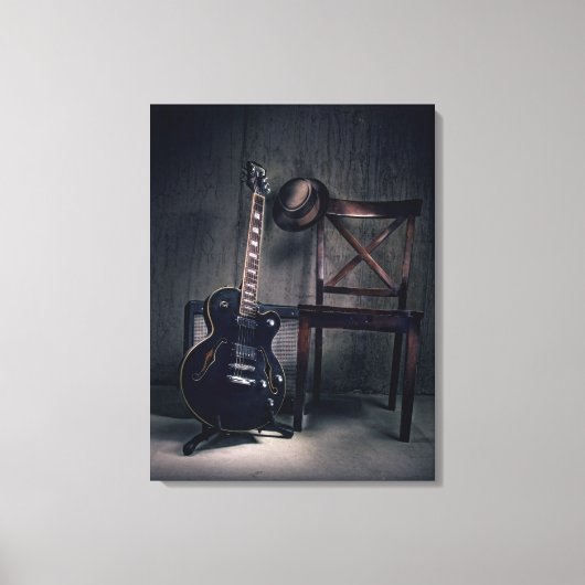 ブルースギター キャンバスプリント (正面)