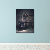 ブルースギター キャンバスプリント (インサイチュ (ウッドフロア))