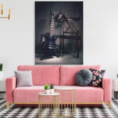 ブルースギター キャンバスプリント (インサイチュ (リビング))