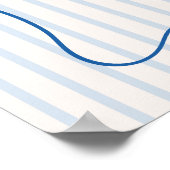 ブルースクイグルフレームボウブライダルシャワーウェルカムサイン ポスター (角)