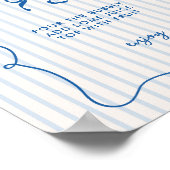 ブルースクイグルフレームボウブライダルシャワーミモザバー ポスター (角)