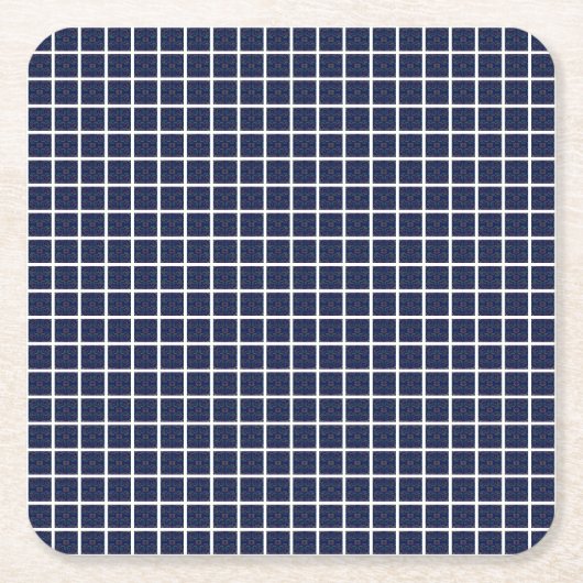 ブルースクウェア紙コースター スクエアペーパーコースター (正面)
