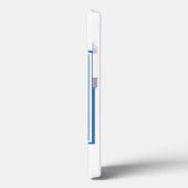 ブルースクエアモノグラム Case-Mate iPhoneケース (裏面 / 左)