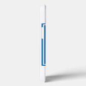 ブルースクエアモノグラム Case-Mate iPhoneケース (裏面 / 右)