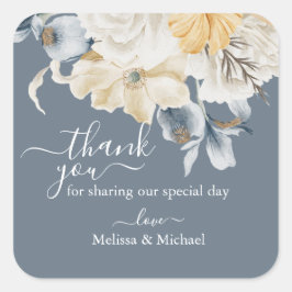 ブルースクエア結婚で何かブルーの方に感謝 スクエアシール