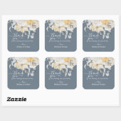 ブルースクエア結婚で何かブルーの方に感謝 スクエアシール (シート)