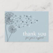 ブルースクモダンリプトQRコード、ありがとうございますビジネス エンクロージャーカード (正面)