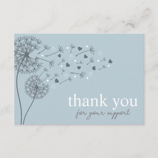 ブルースクモダンリプトQRコード、ありがとうございますビジネス エンクロージャーカード (正面)