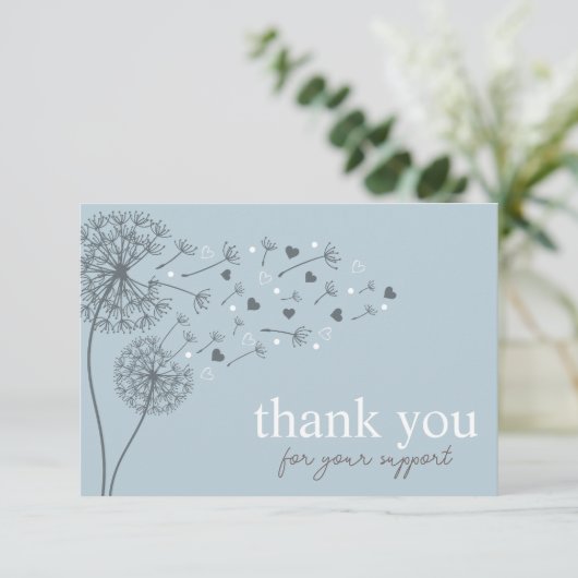 ブルースクモダンリプトQRコード、ありがとうございますビジネス エンクロージャーカード (スタンド正面)