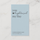 ブルースクモダンリプトQRコード、ありがとうございますビジネス 名刺 (正面)