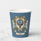 ブルースクランバッジブルーパーソナライズされた 紙コップ (正面)