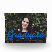 ブルースクリプトはっきりした卒業 フォトブロック (正面)