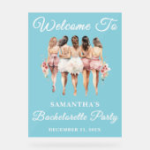 ブルースクリプトウィンターバチェロレッテへようこそ アクリルサイン (正面)