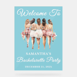 ブルースクリプトウィンターバチェロレッテへようこそ アクリルサイン